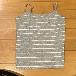 Grey and white tank top from forever 21 size small